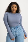 Lucy Long Sleeve Bodysuit - Flintstone - L