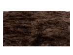 Smte Classic Brown Fluffy Rug With Keychain
