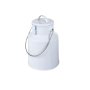 Milk Can Enamel 29CM High With Latch White