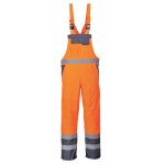 S488-HI-VIS Breathable Contrast Rain Bib And Brace