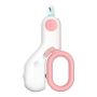 Pink Lockable Pet Nail Clippers With LED Lights Avoid Excessive Cutting