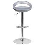 Smte Cut Out Bar Stool Silver With Keychain