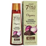 Emami 7-IN-1 Hair Oil Onion Blackseed Anti Hairfall Oil Strengthens Hair Follicles Fights Hair Loss & Breakage Provides Thick &