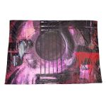 Grunge Guitar Double Layer Lap Blanket