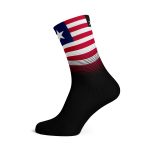 Liberia Flag Socks - Small Black