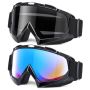 Dirt Bike Goggles 2 Pack Atv Motorcycle Goggles Wide Vision