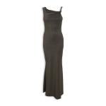 Black Sparkle Twisted Maxi Dress