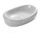 Counter Top Ceramic Basin / Table Top - Petal - White Matt