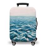 Printed Luggage Protector Cover - Ocean Wave Travels - Xlarge