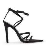 Black Lycra Strappy Upper Sandal