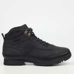 Urbanart Crocco 25 Faux Nubuck Canvas Ankle Boots - Black - Black 11