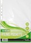 Pp A4 Filing Pockets 80 Micron Clear Pack Of 100