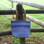 Shwe Shoulder Bag - Blue Pattern Stripe