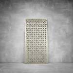 Laser Cut Screen - Design 135 - 2000 X 1000 X 20 Matt Gold Outdoor