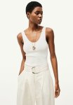 Knitted Vest Top - White