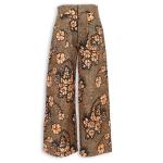 Brown Floral Palazzo Pants