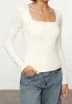 Square Neck Top - Ecru