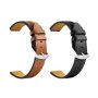 Leather Strap For Fitbit Charge 2- Black + Brown Combo