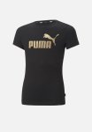 Puma Ess+ Logo Tee G - Black-gold