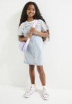 PoP Candy Denim Dungaree Dress - Stonewash