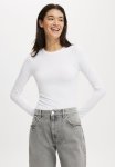 Cotton On All Day Crew Long Sleeve - White