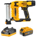 Ingco - Lithium Ion Cordless Brad Nailer With Charger And Battery 5.0AH