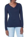 Amazon Essentials Women's Plus-size Plus Size Lightweight V-neck Sweater Sweater -navy 4X