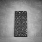 Laser Cut Screen - Design 131 - 2000 X 1000 X 20 Matt Black Outdoor