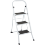 White Metal 3-STEP Ladder