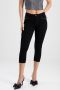 Sissy Boy : Rain Mid Waist Capri With Bling And Back Pocket Embroidery Jean