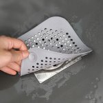 Plastic Drain Hair Catcher Bathroom & Kitchen Square Shower Drain Cover Anti-odor Sink Strainer Multipurpose Clog Prevention Dra
