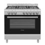 ELBA ESSENTIAL 90CM 5 GAS COOKER WITH ELECTRIC OVEN-STAINLESS STEEL 04/96CL 827