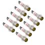 8MM Yellow Indicator Light 24V Dc Stainless Steel Signal Lamp 10PCS