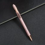 1PC Classic Design Metal Ball-point Pen Retractable Pen For School Office Wedding Party Writing Working School Stationery