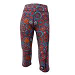 High Waist Funky 3 4 Leggings - Colourful Mosaic - Ladies M - 34