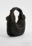 Knot Detail Strappy Grab Bag - Black