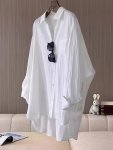 Plus Size Solid Color Button Front Shirt Casual High Low Hem Long Sleeve Shirt For Spring & Fall Women's Plus Size Clothing
