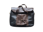 Leather Satchel Bag With Flap Design