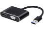 Multi Adapter 2 In 1 USB To HDMI Converter Audio Video Cable