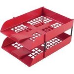 Nexx 2 Tier Letter Tray Riser Set Red