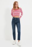 High Waist Mom Jeans - Blue
