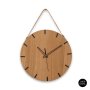 Liam Wall Clock Clear Varnish - 300 Mm / Black / Sleek