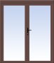 Ibuild Double Hinged Door Aluminium Bronze W1800MM X H2100MM