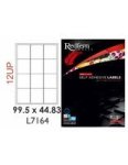 L12UPB Multi-purpose Inkjet-laser Labels 99.5MM X 44.83MM 100 Pack