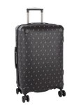 Polo Double Pack 4 Wheel Medium Trolley Case -black - Ys Travel Bags