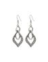 Vintage Bohemian Hollow Carved Drop Earrings - Antique Silver