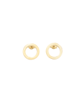 Olympic Gold Hoop Stud Earring - Gold