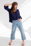 Diane Blouse Dark Navy - XL