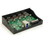 Agestar USB 3.0 4-PORT Hub Front Panel For PC - Balck