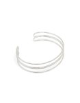 Silver Wire Textured Wire Wrist Cuff
